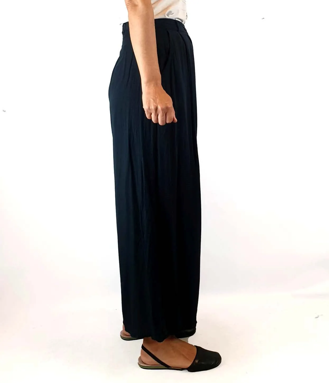 Handsom navy wide leg pants size 8