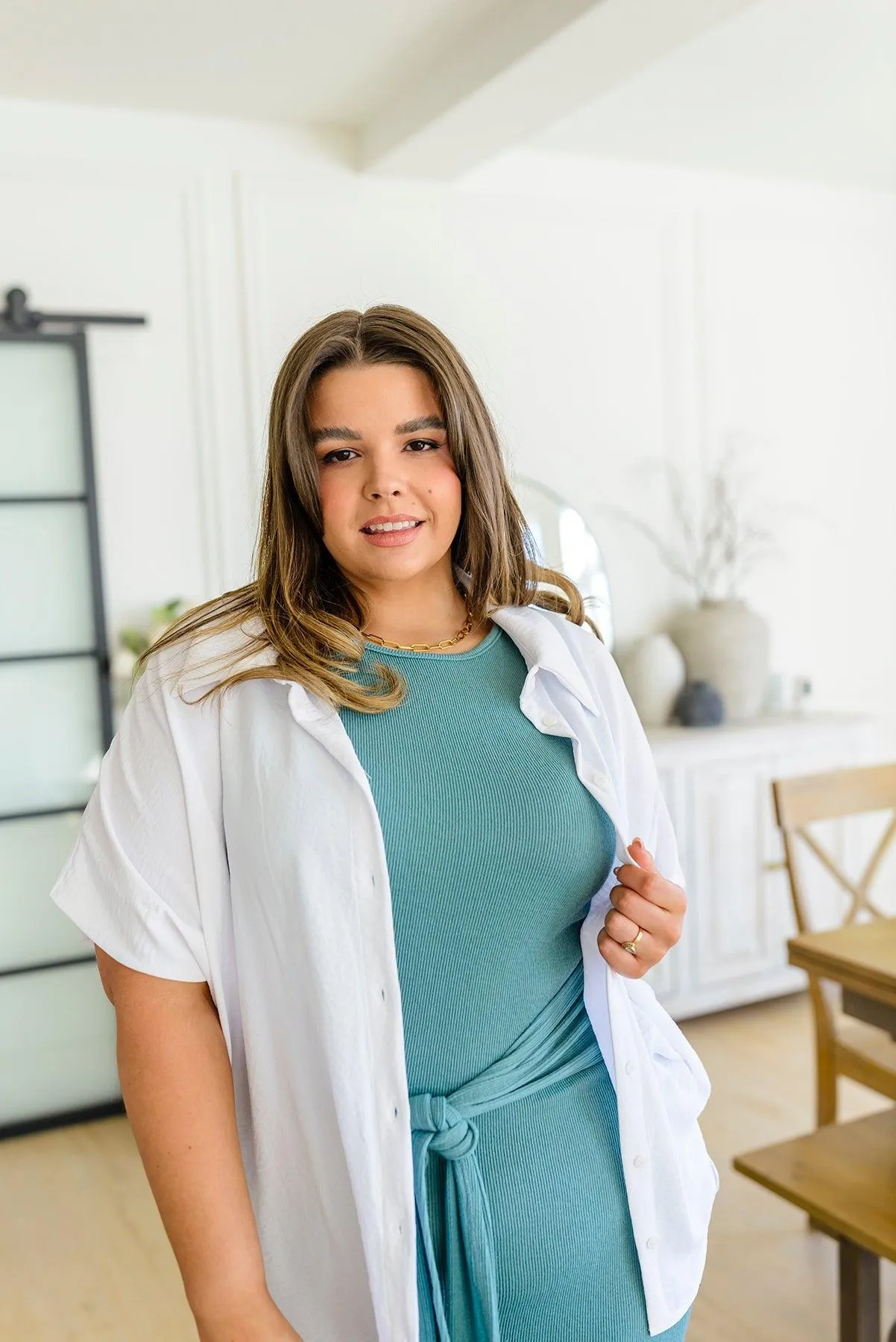 Hazel Blues® | Sweet Simplicity Button Down Blouse