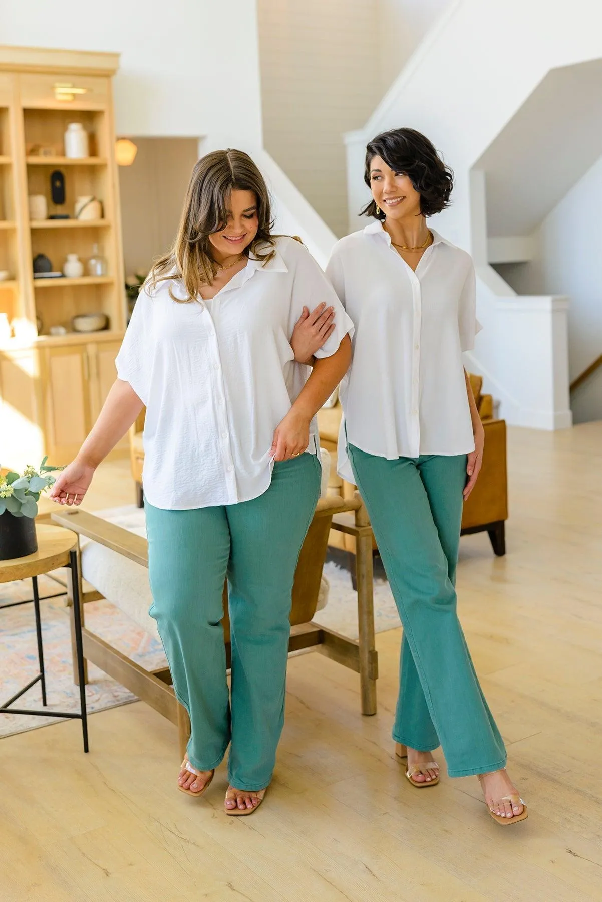 Hazel Blues® | Sweet Simplicity Button Down Blouse