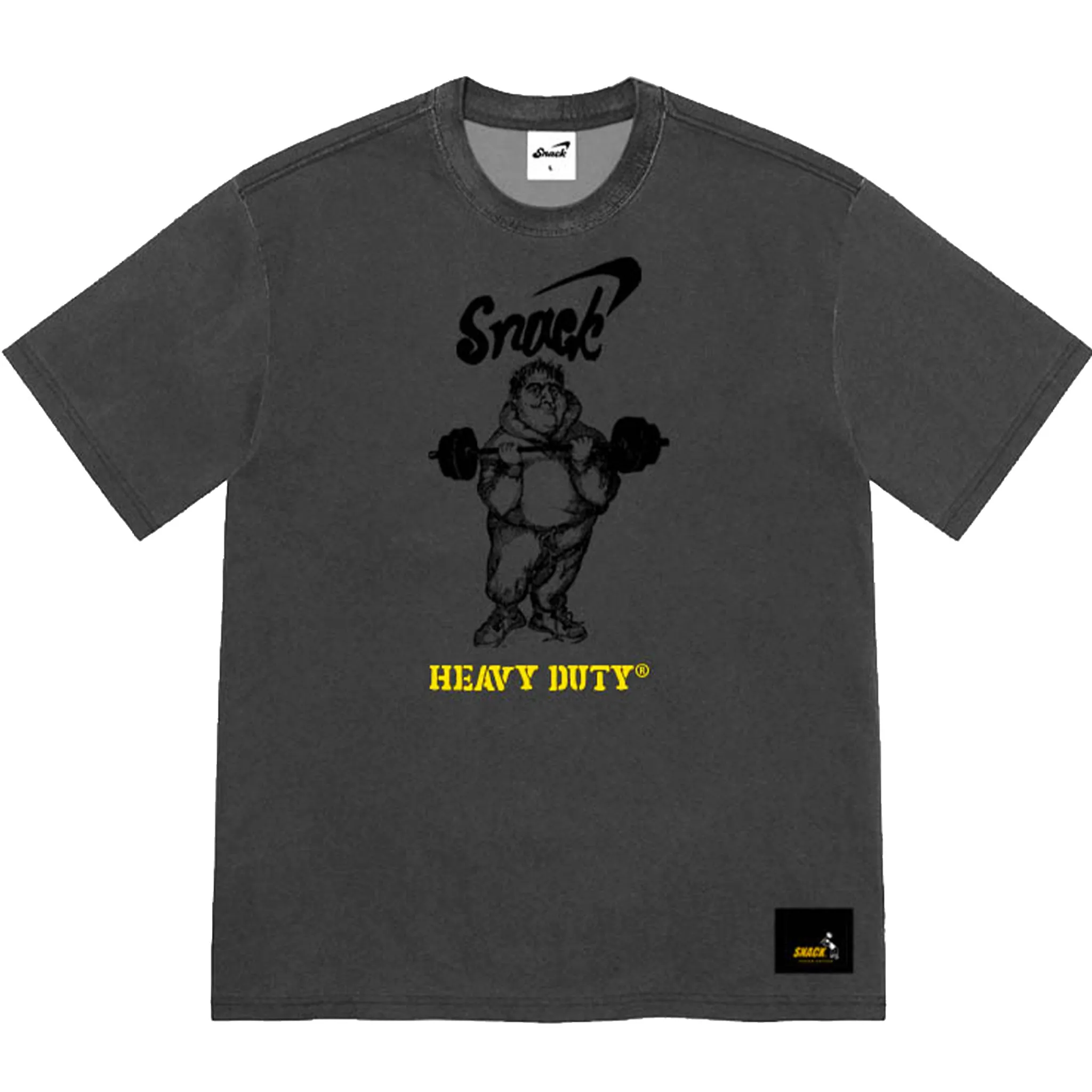 HEAVY DUTY TEE - ACID BLACK
