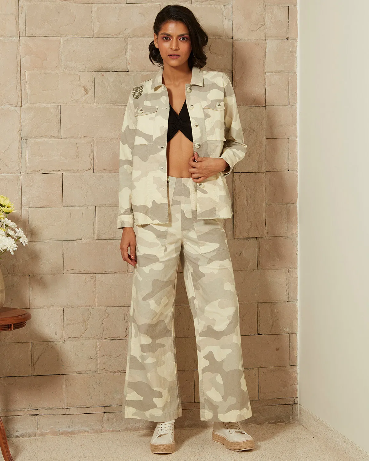 Hideaway Camo Print Shacket