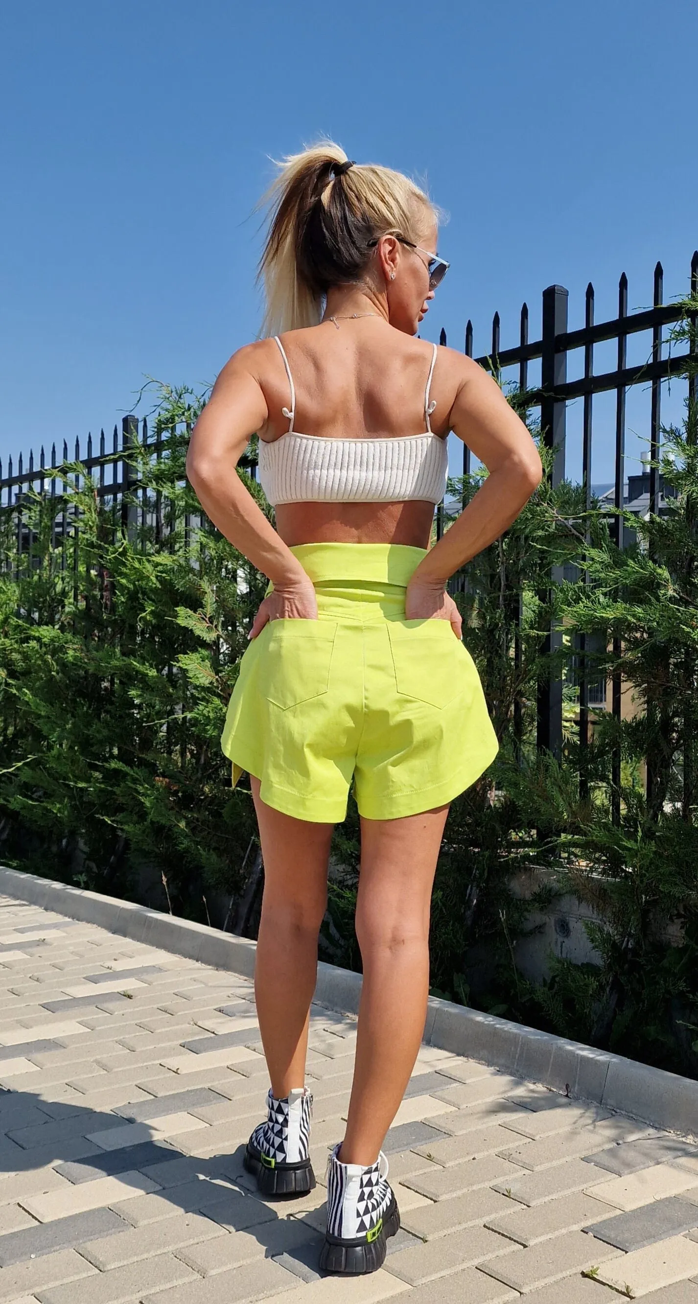 High waist Shorts, Cotton Wide Shorts, Short Pants, Avant-garde Pants, Party Pants, Sexy shorts, Summer Shorts