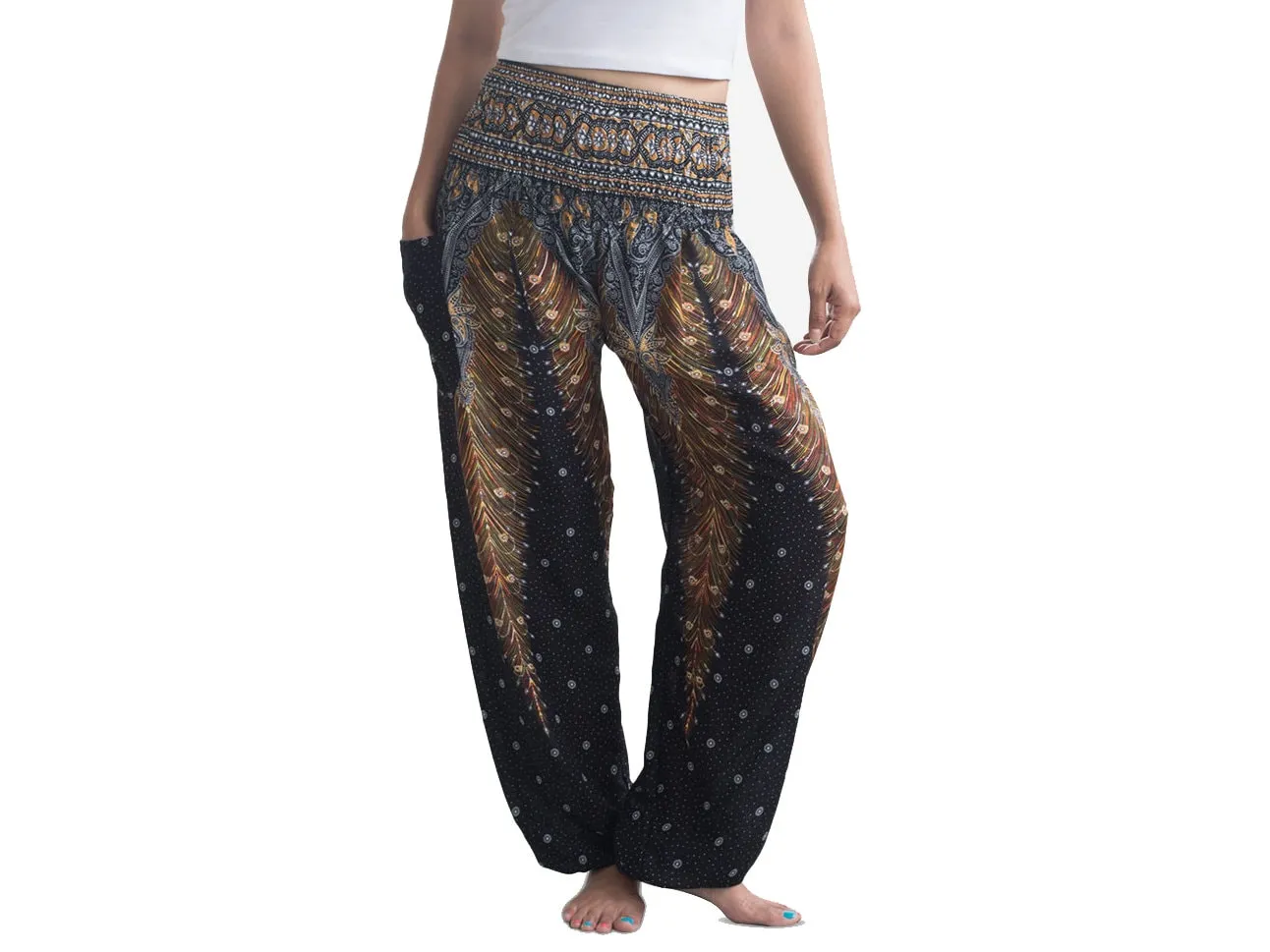 High waisted pants -Bohemian pants -Wide leg pants -Mens harem pants- Plus size pants-Loose pants- Gift for her- Free shipping- Hippie pants