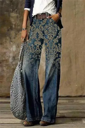 Hipster Cotton Twill Denim Trouser