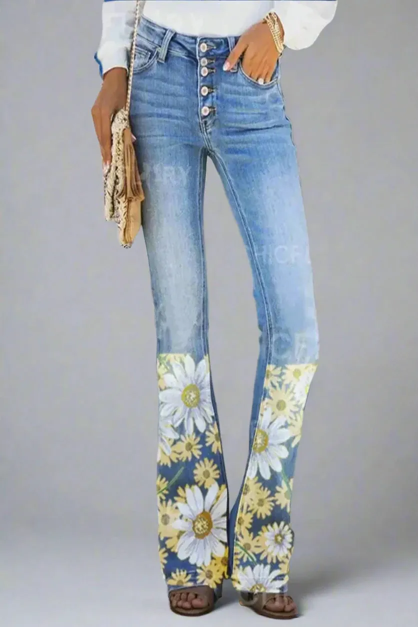 Hipster Cotton Twill Denim Trouser