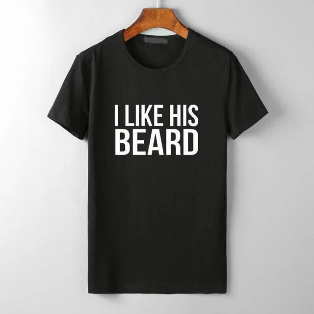 I Like his Beard I Like Her Butt Tumblr T-Shirt  His Beard & Her Butt T-shirts