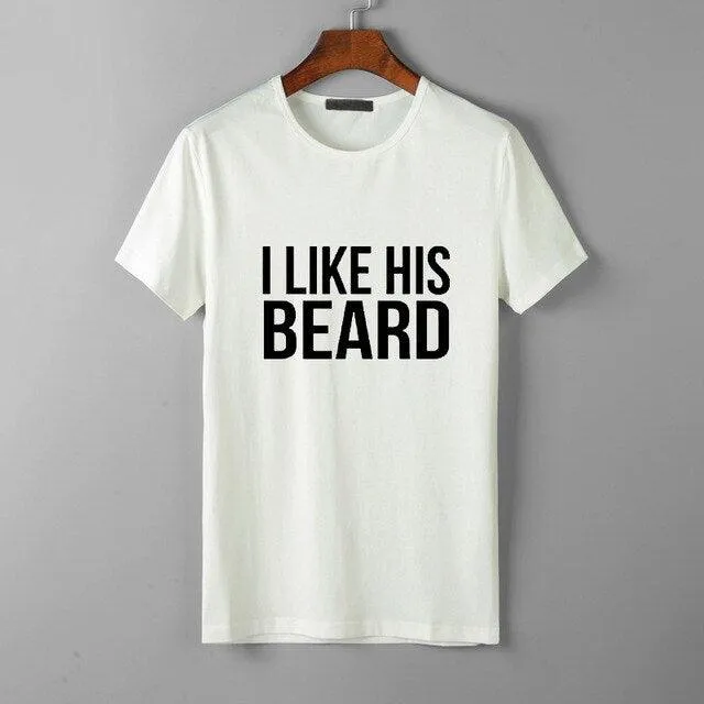I Like his Beard I Like Her Butt Tumblr T-Shirt  His Beard & Her Butt T-shirts