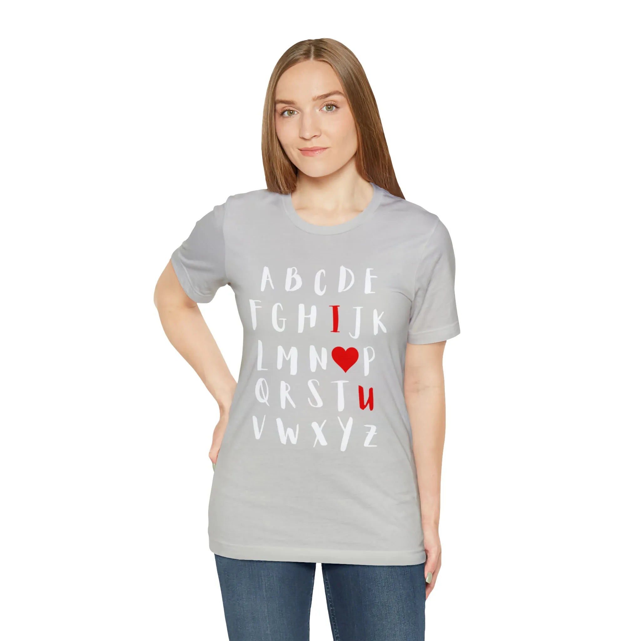 I Love You Alphabet Short Sleeve Tee