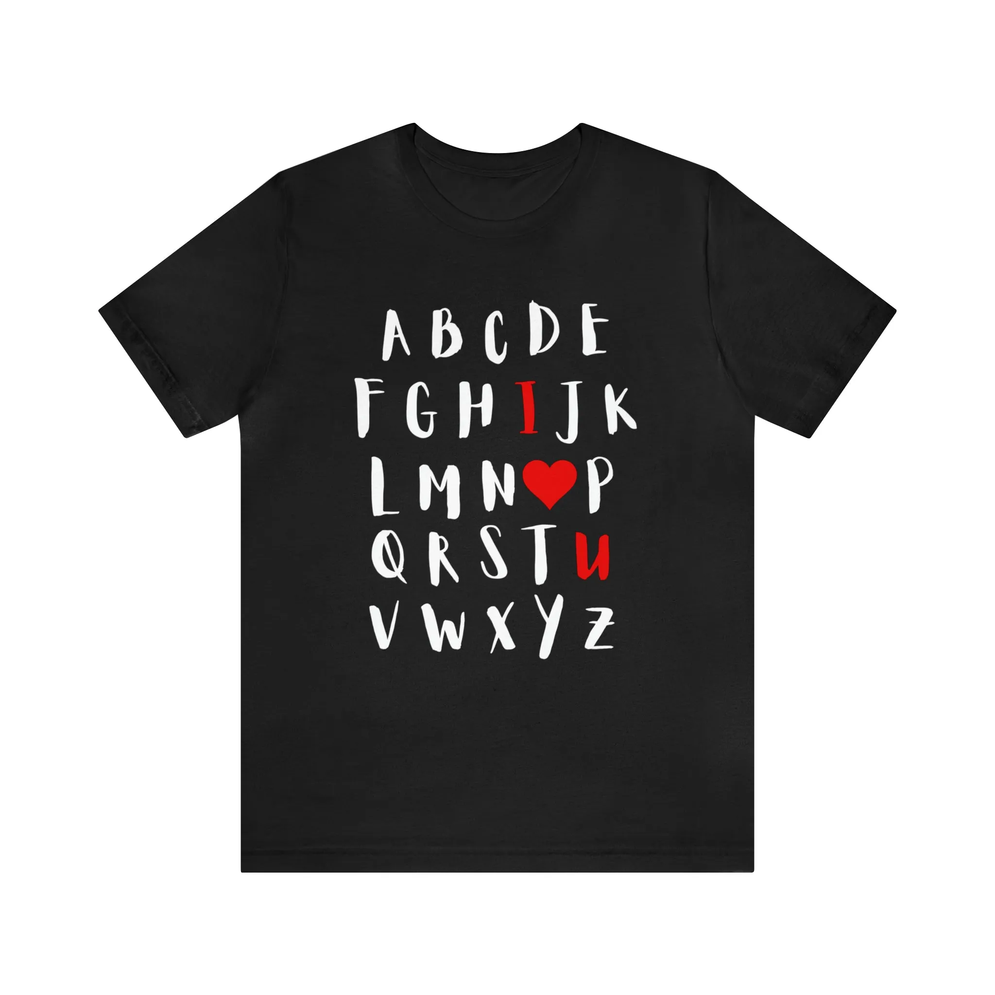 I Love You Alphabet Short Sleeve Tee
