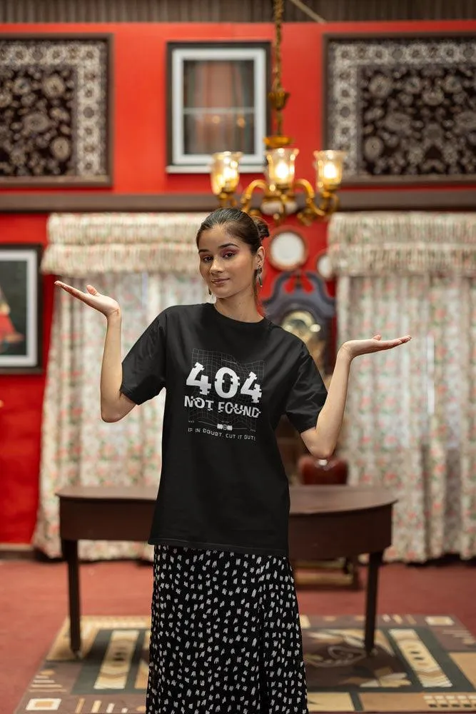 If in Doubt, Cut it Out - Unisex Oversized Cotton Graphic Printed T-Shirt