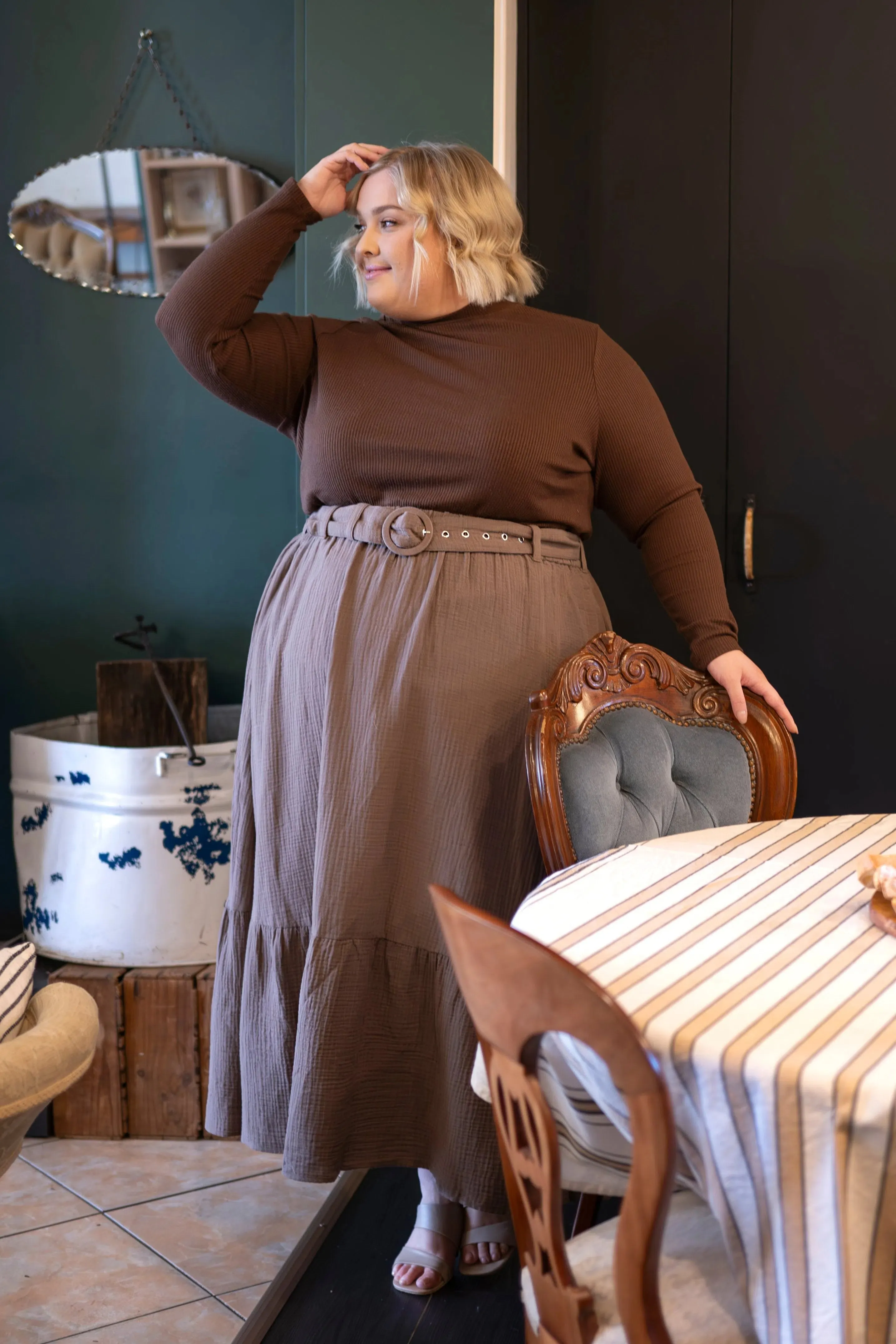 Indiana Skirt - Coffee