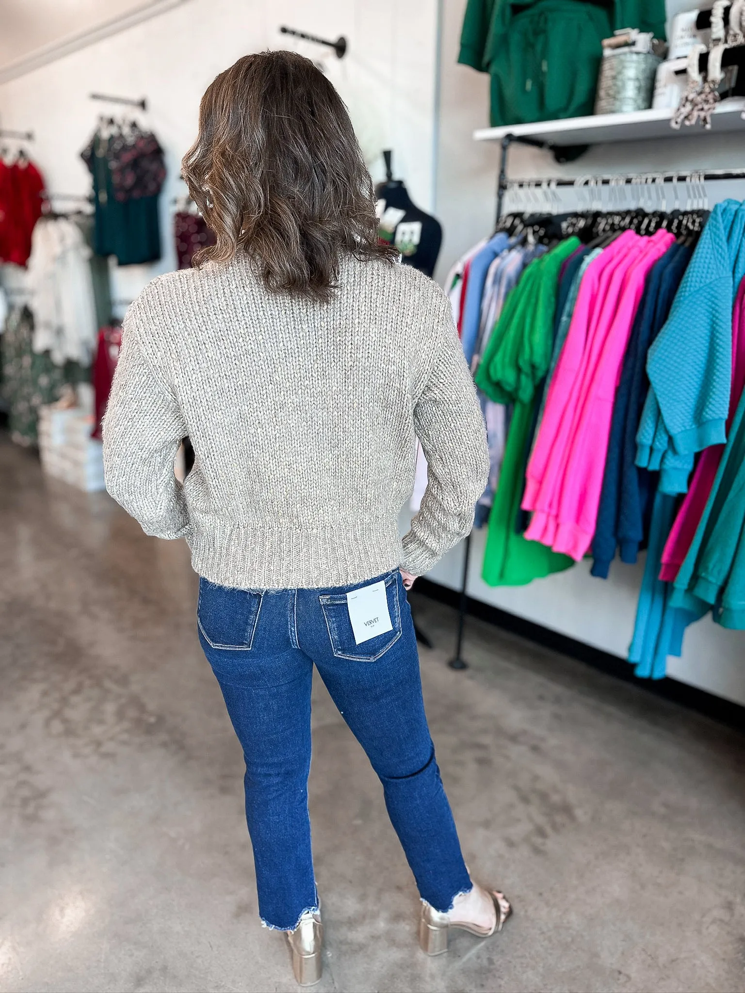 Jackie O Shimmer Cardi