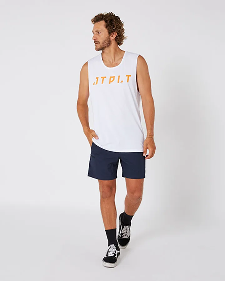 Jetpilot Freeride Mens Muscle Tee - White