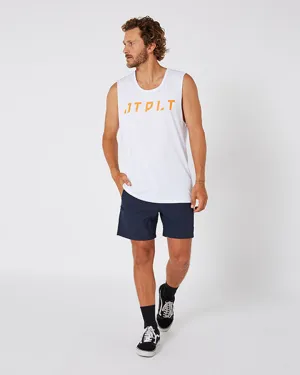 Jetpilot Freeride Mens Muscle Tee - White