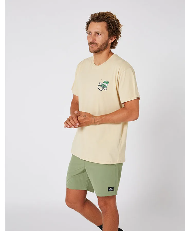 Jetpilot Get Lost Mens Tee - Putty