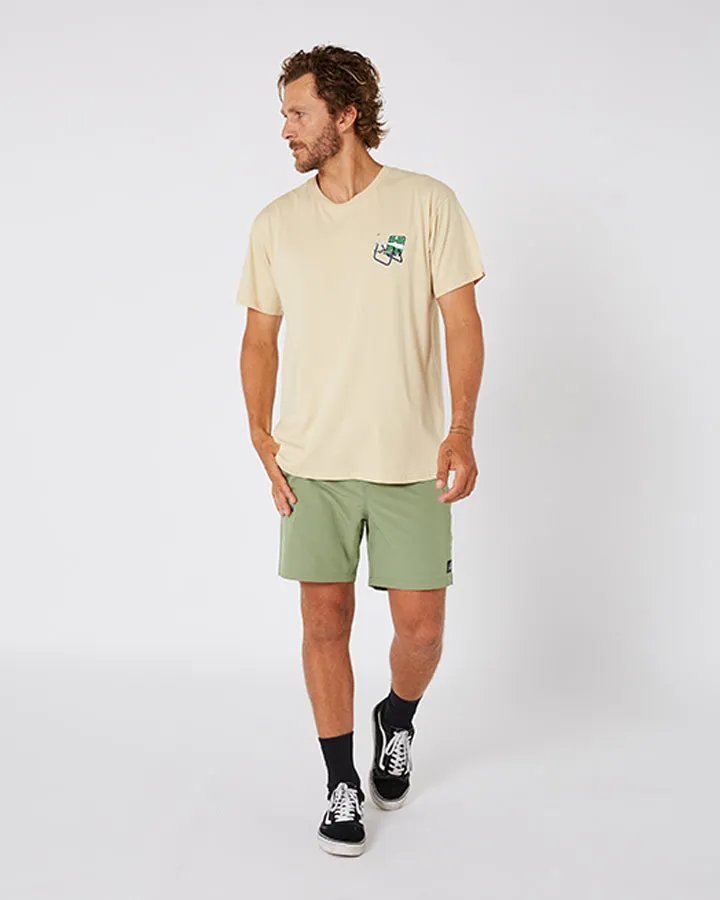 Jetpilot Get Lost Mens Tee - Putty