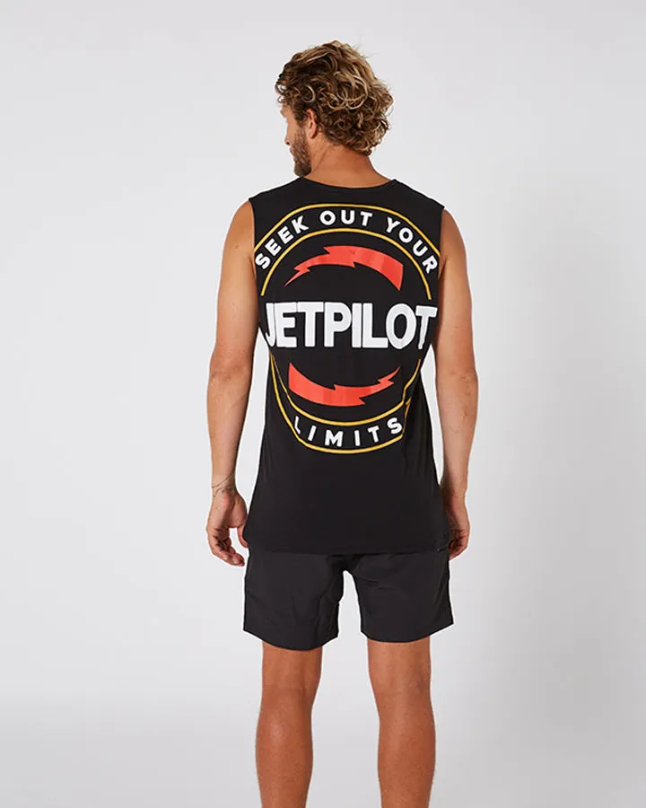 Jetpilot Limits Mens Muscle Tee - Black