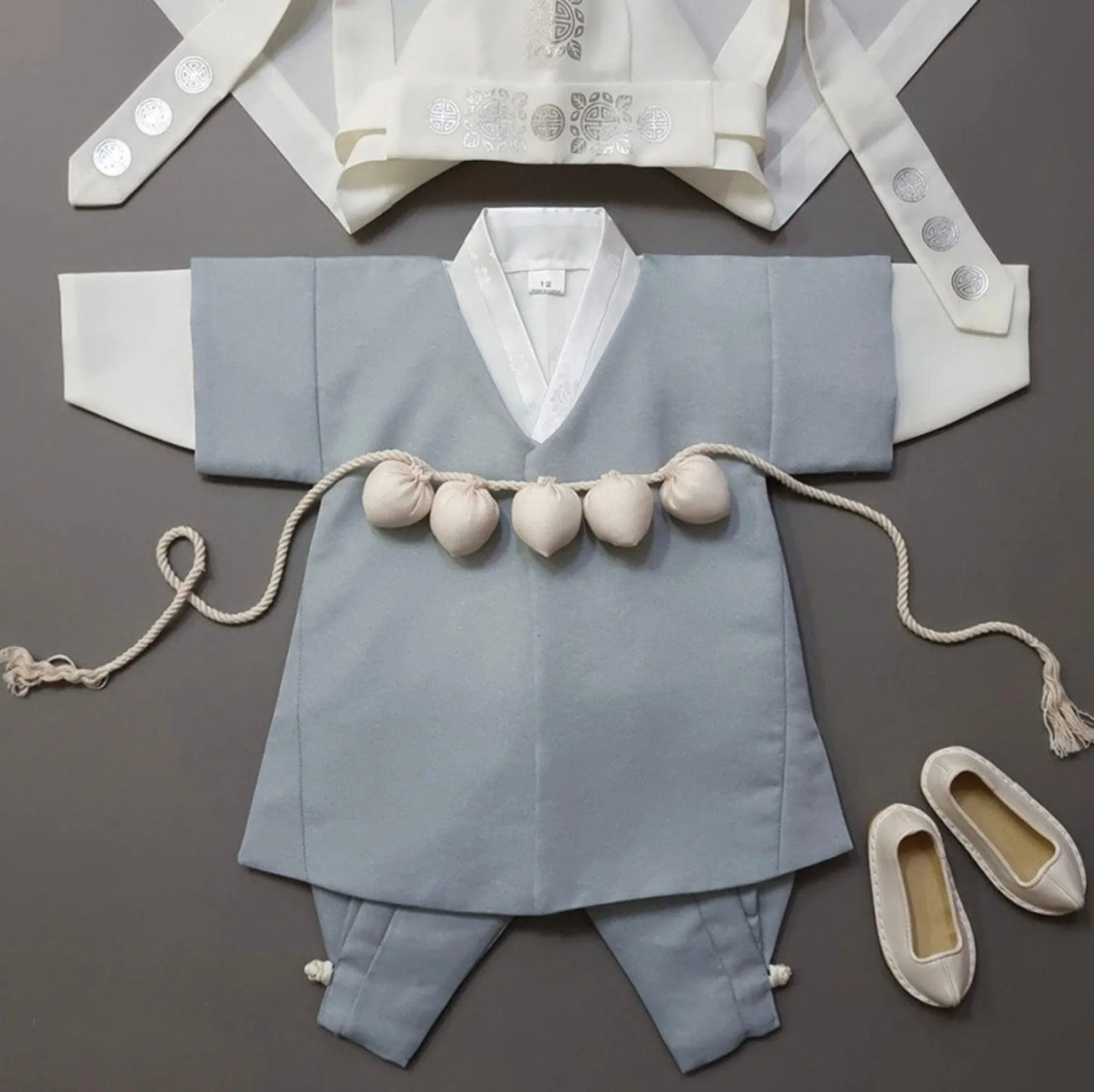 Joon D.Sky Solid 5 Color Pants Boy Hanbok (100D-10YR)