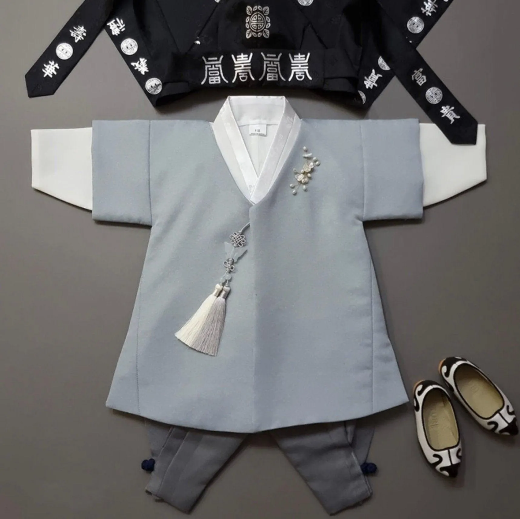 Joon D.Sky Solid 5 Color Pants Boy Hanbok (100D-10YR)