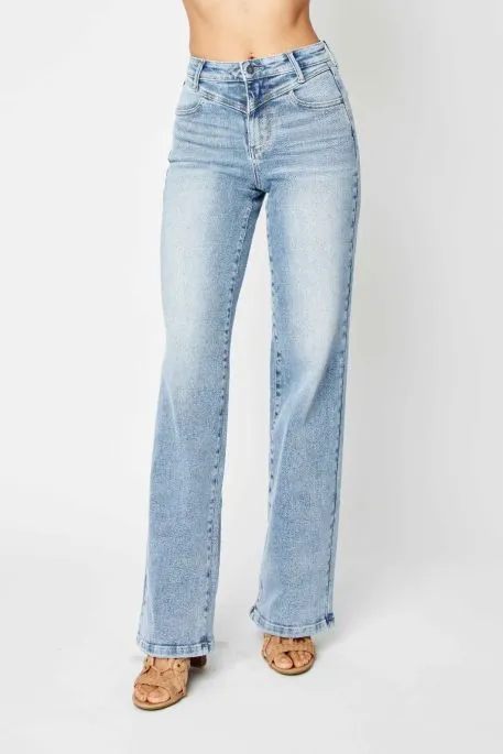 Judy Blue Retro Wide Leg Jeans