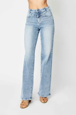 Judy Blue Retro Wide Leg Jeans