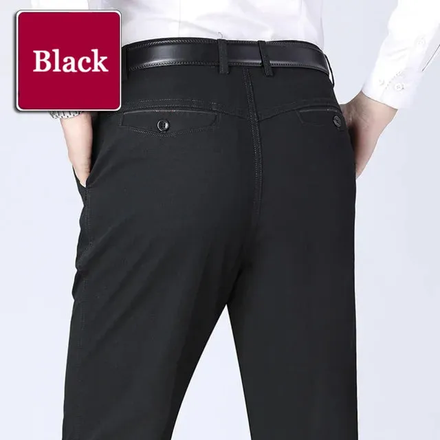 Kaiserliche Komfort Herrenhose - Schwarze Eleganz für den Sommer