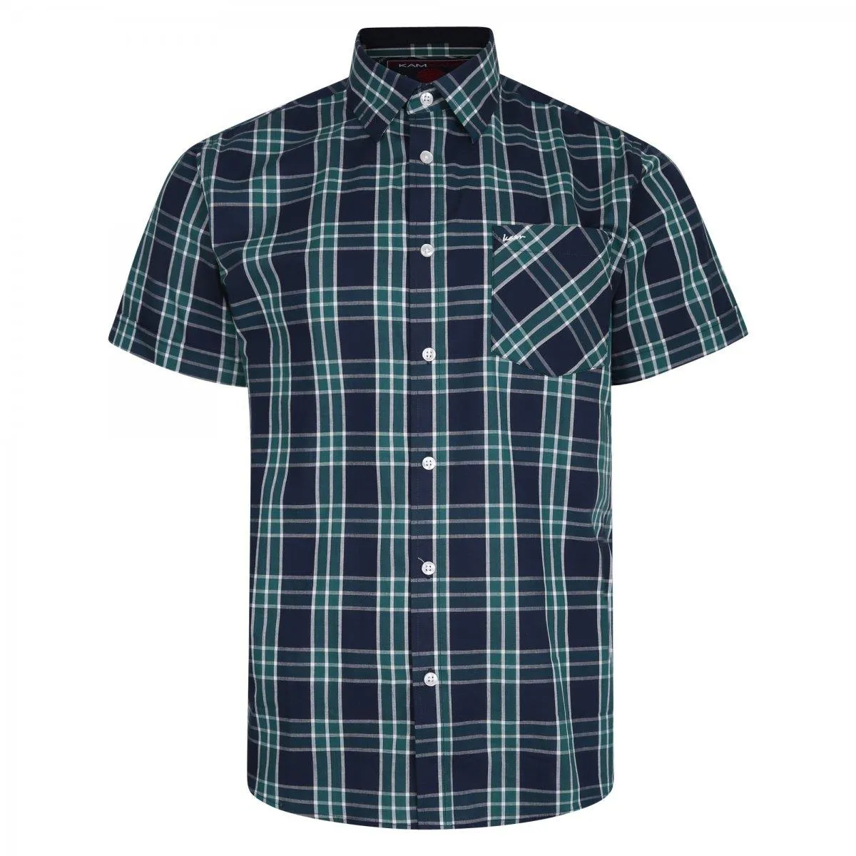 Kam Mens Big Size Casual Check Shirt (6202)