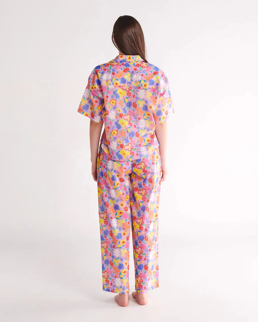 Kip & Co X Ken Done LADIES | Summer Floral Organic Cotton Pyjama Set