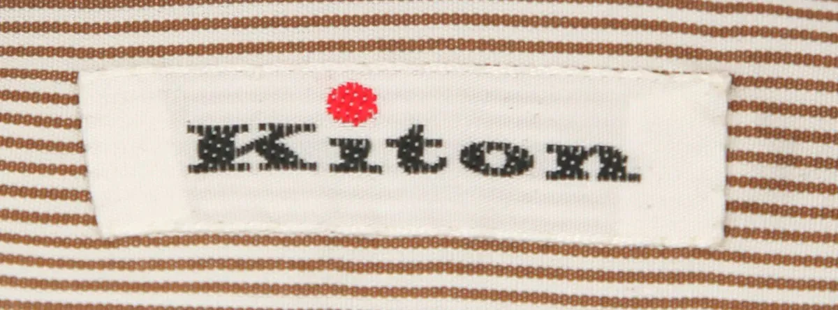 Kiton Light Brown Shirt - Slim