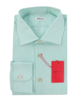 Kiton Light Green Shirt - Slim