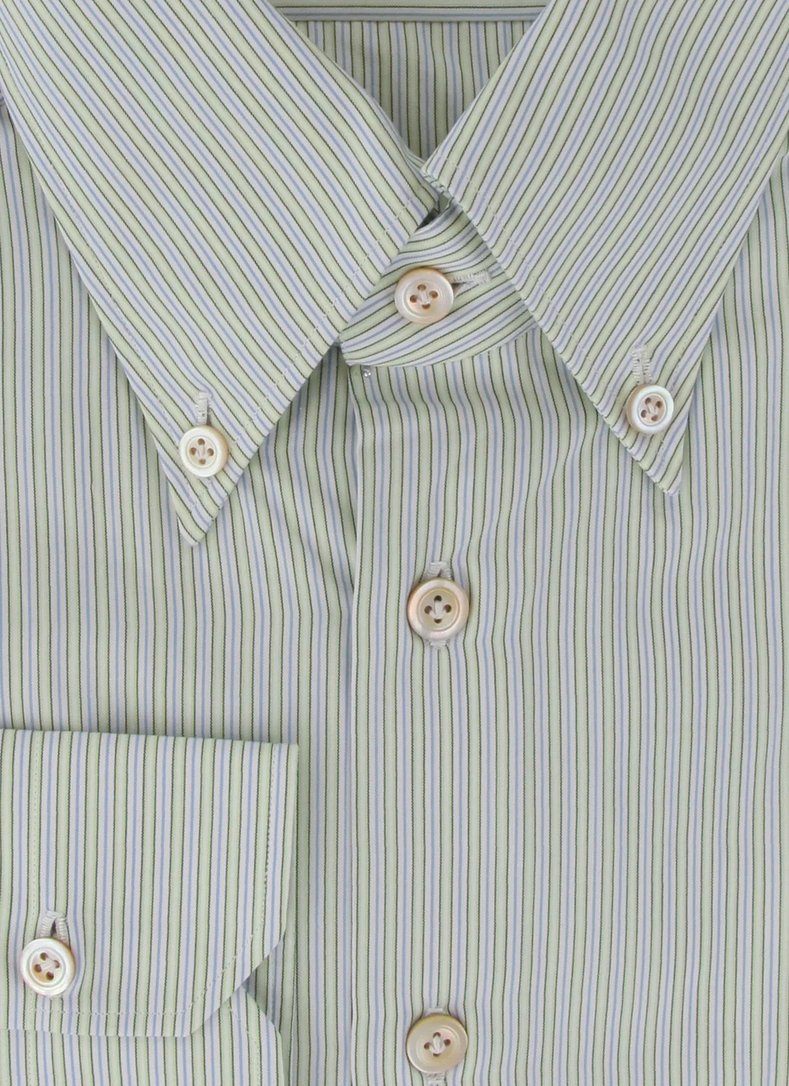 Kiton Light Green Shirt - Slim