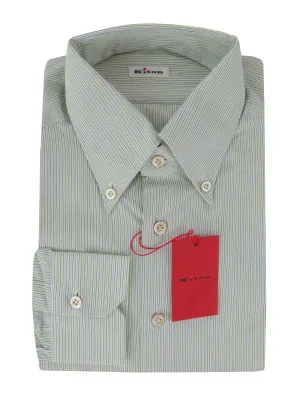 Kiton Light Green Shirt - Slim