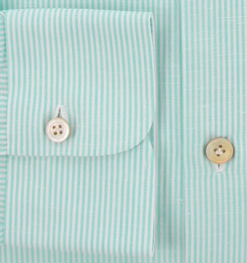 Kiton Light Green Shirt - Slim