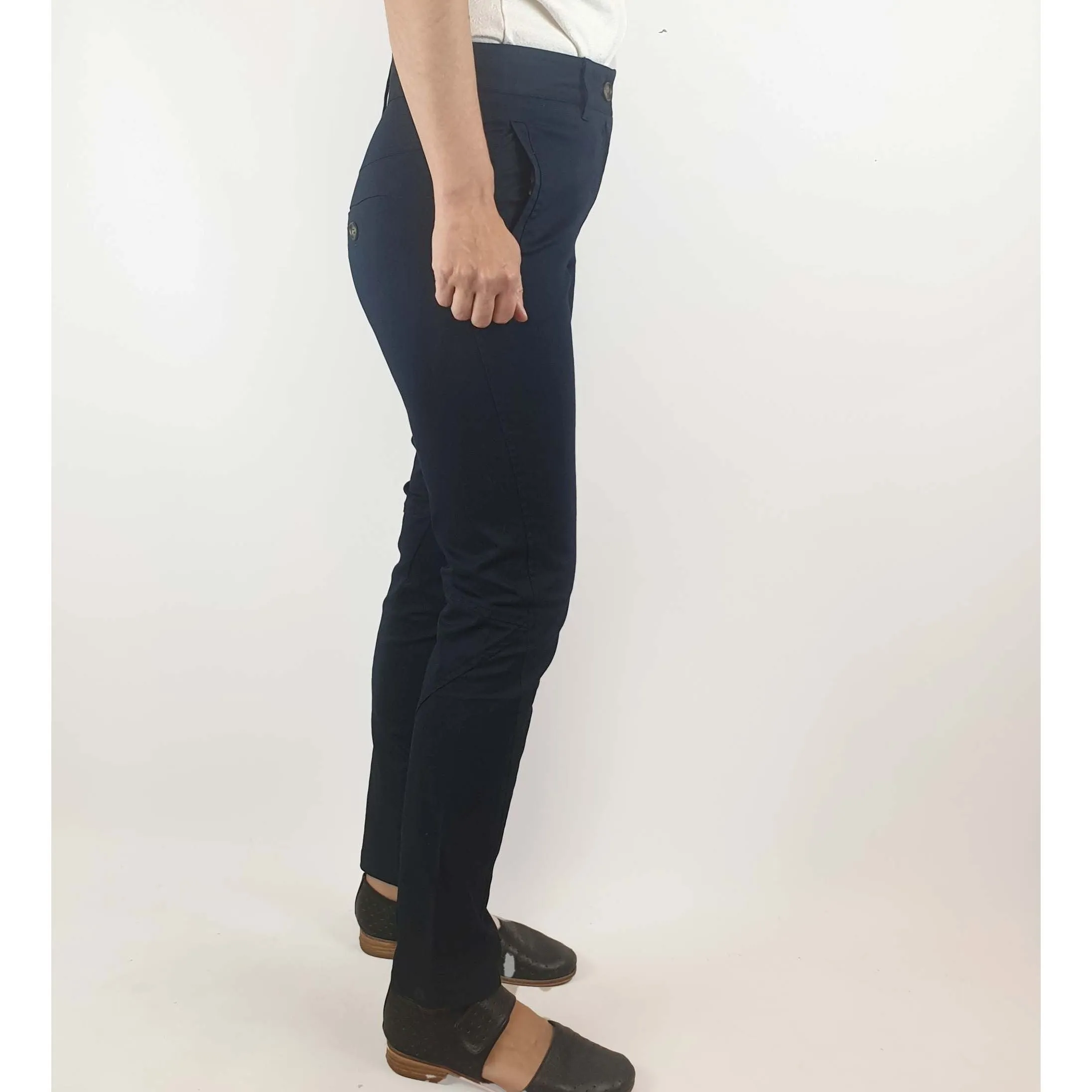 Kloke preloved navy cotton pants size 28 (best fits size 8)
