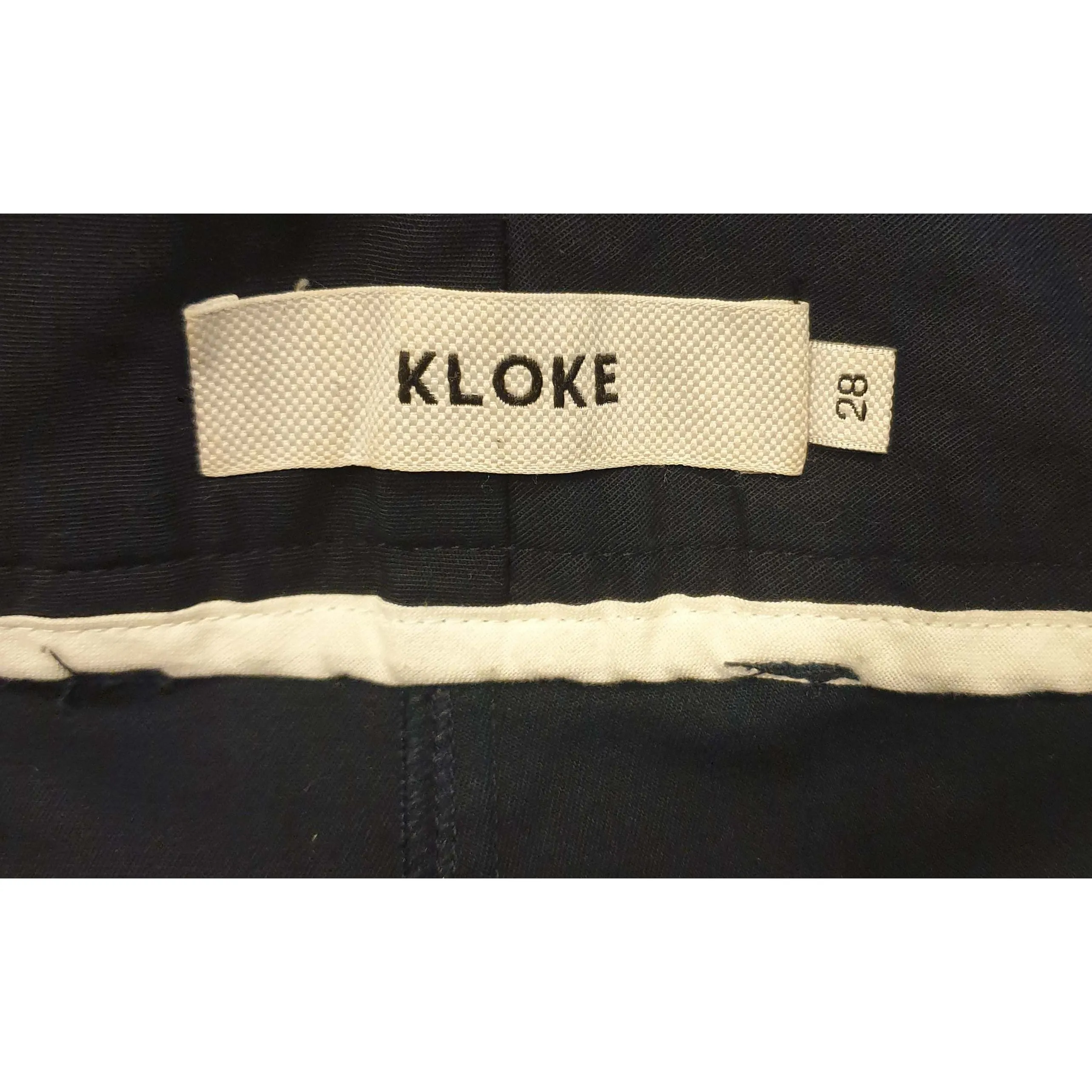 Kloke preloved navy cotton pants size 28 (best fits size 8)