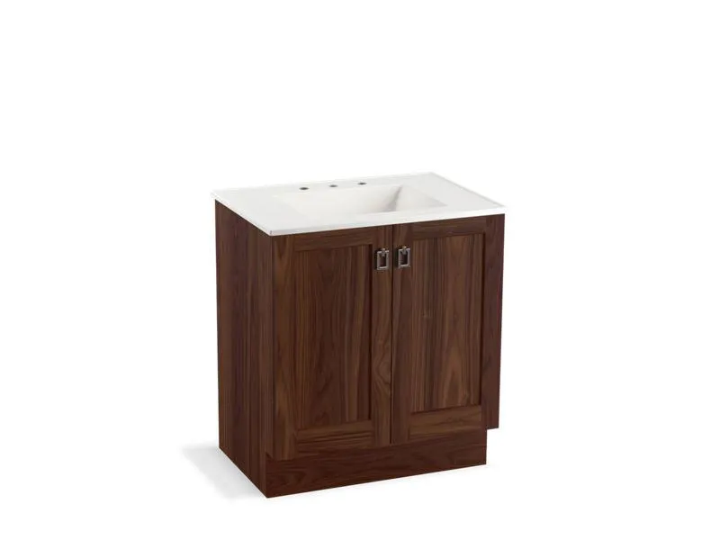 KOHLER K-99528-TK-1WA Poplin 30" bathroom vanity cabinet with toe kick and 2 doors