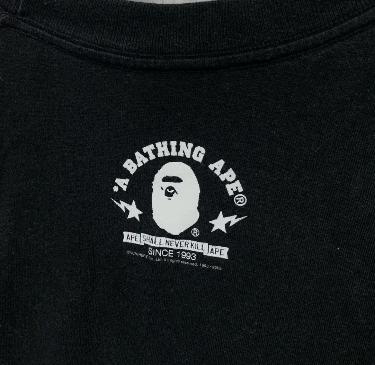 [L] A Bathing Ape Bape Baby Milo Love & Peace Tee T-Shirt