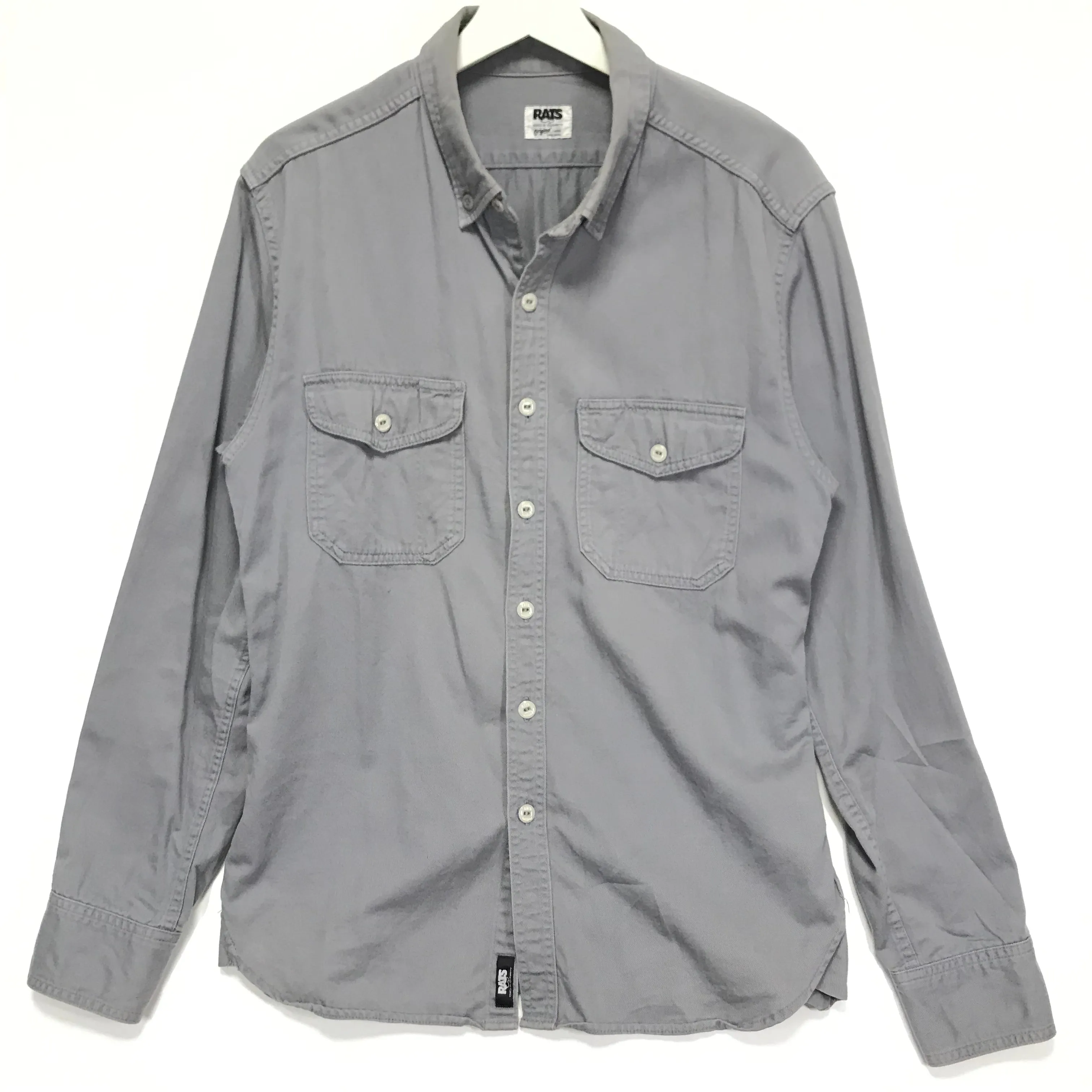 [L] Rats Way Of Life BD L/S Shirt Grey