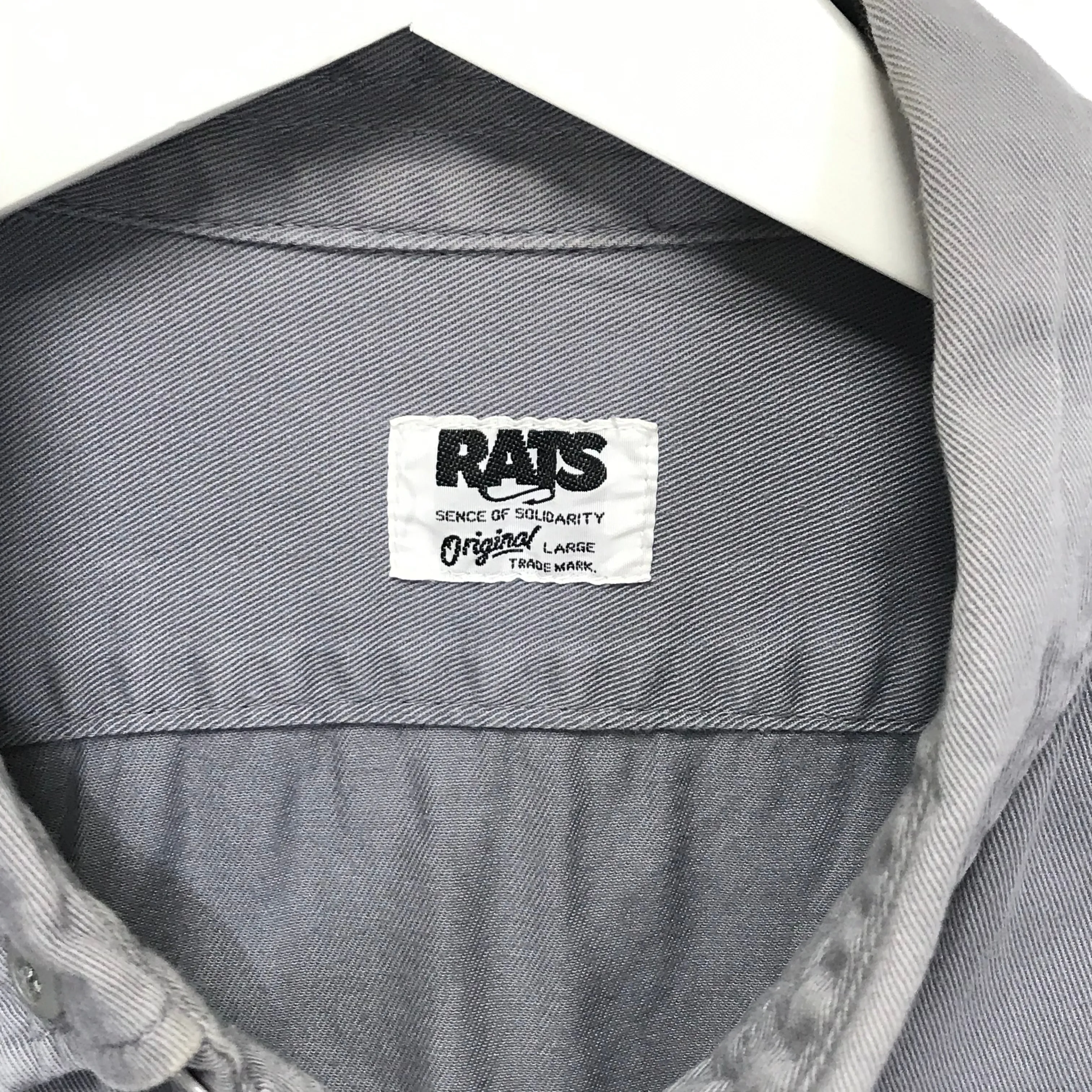 [L] Rats Way Of Life BD L/S Shirt Grey