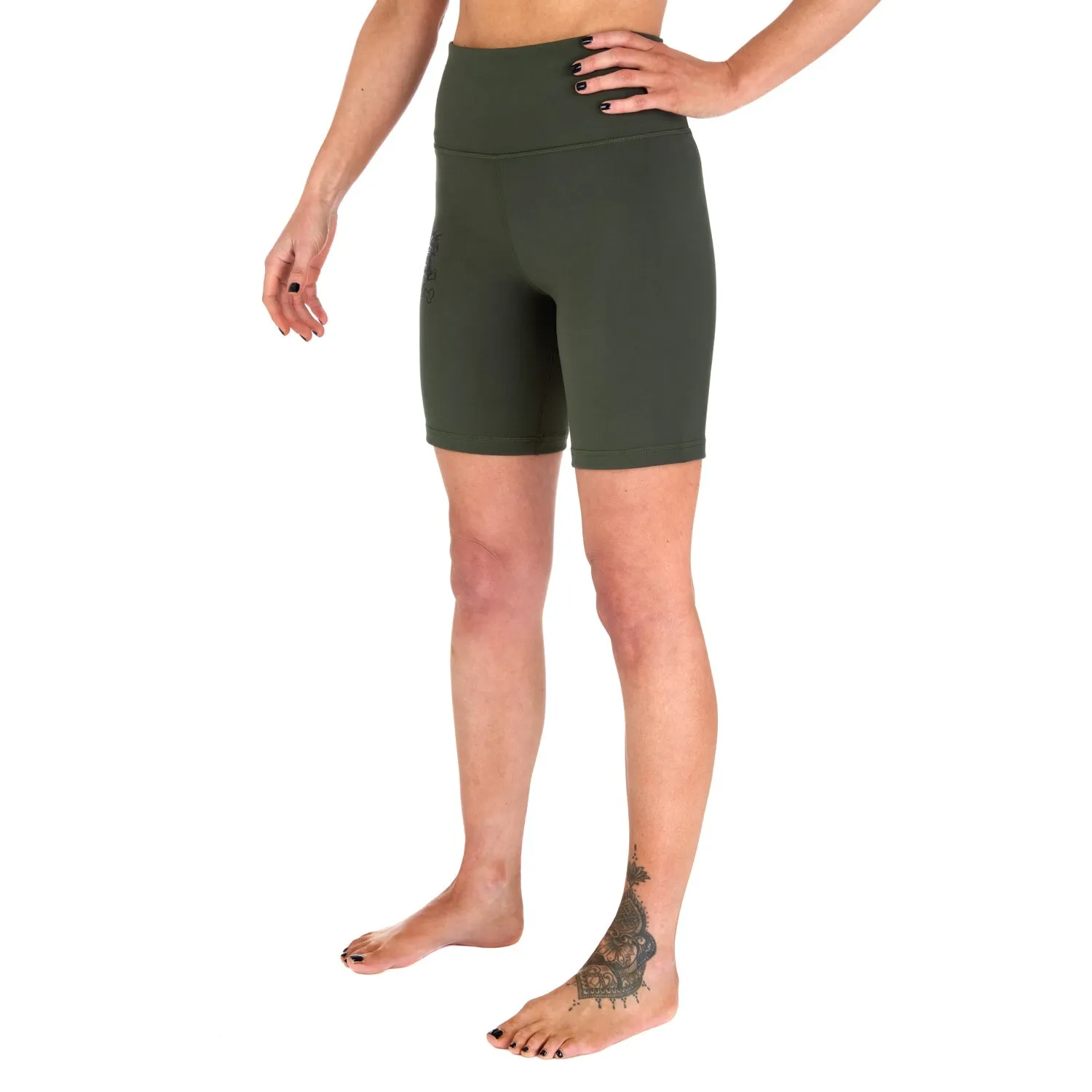 Ladies REORG Pineapple Compression Shorts - Khaki