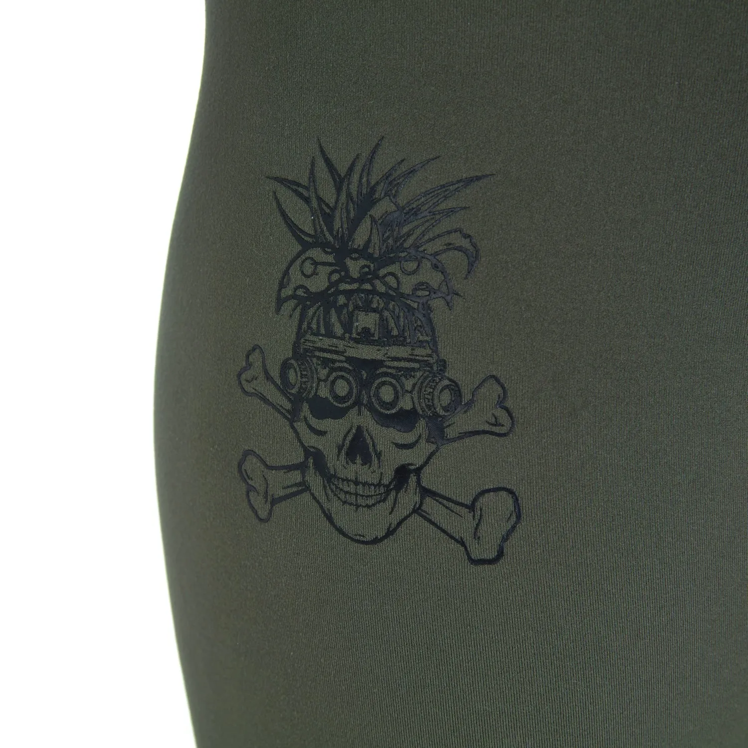 Ladies REORG Pineapple Compression Shorts - Khaki
