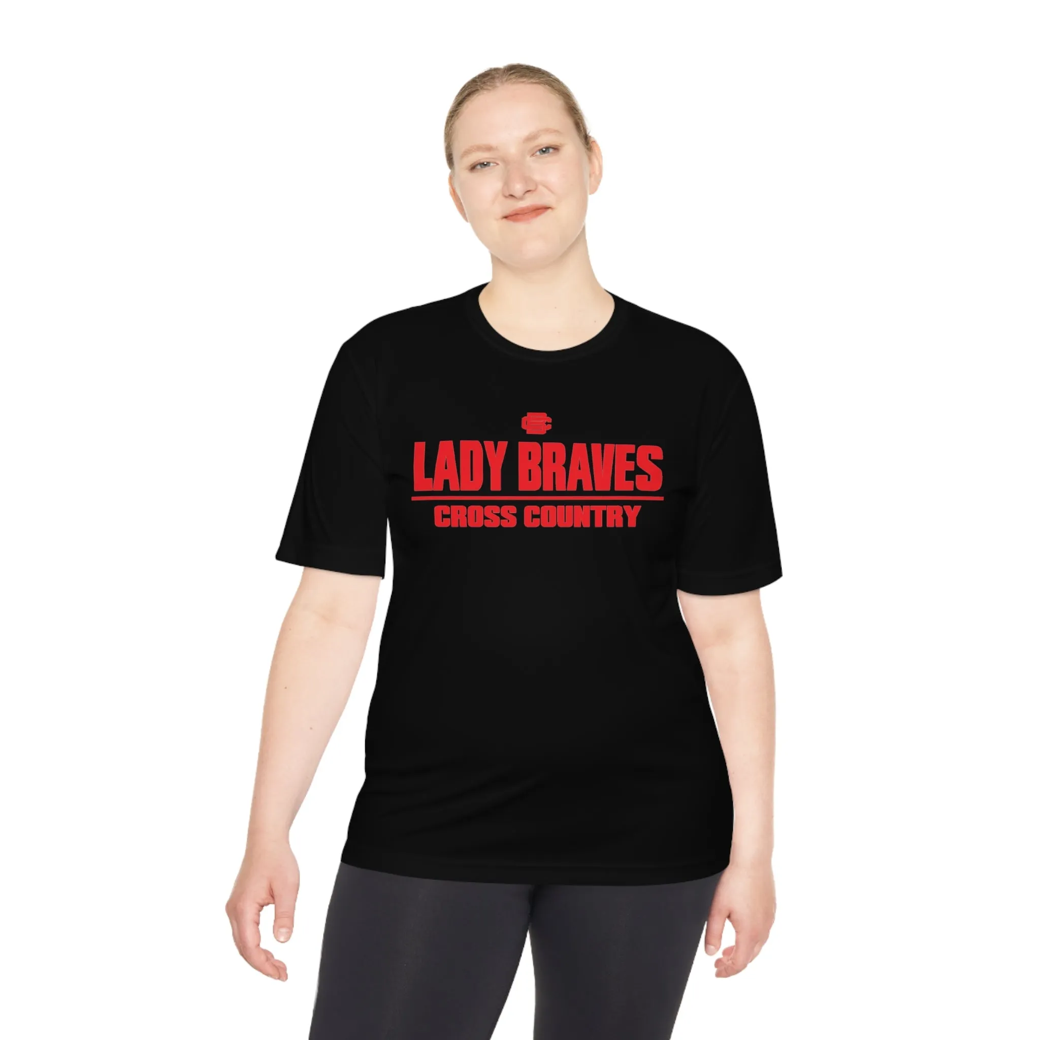 Lady Braves Cross Country Moisture Wicking Tee
