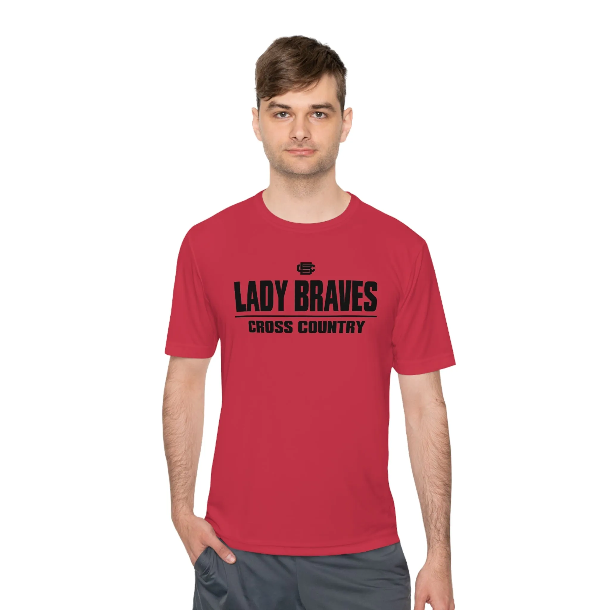 Lady Braves Cross Country Moisture Wicking Tee