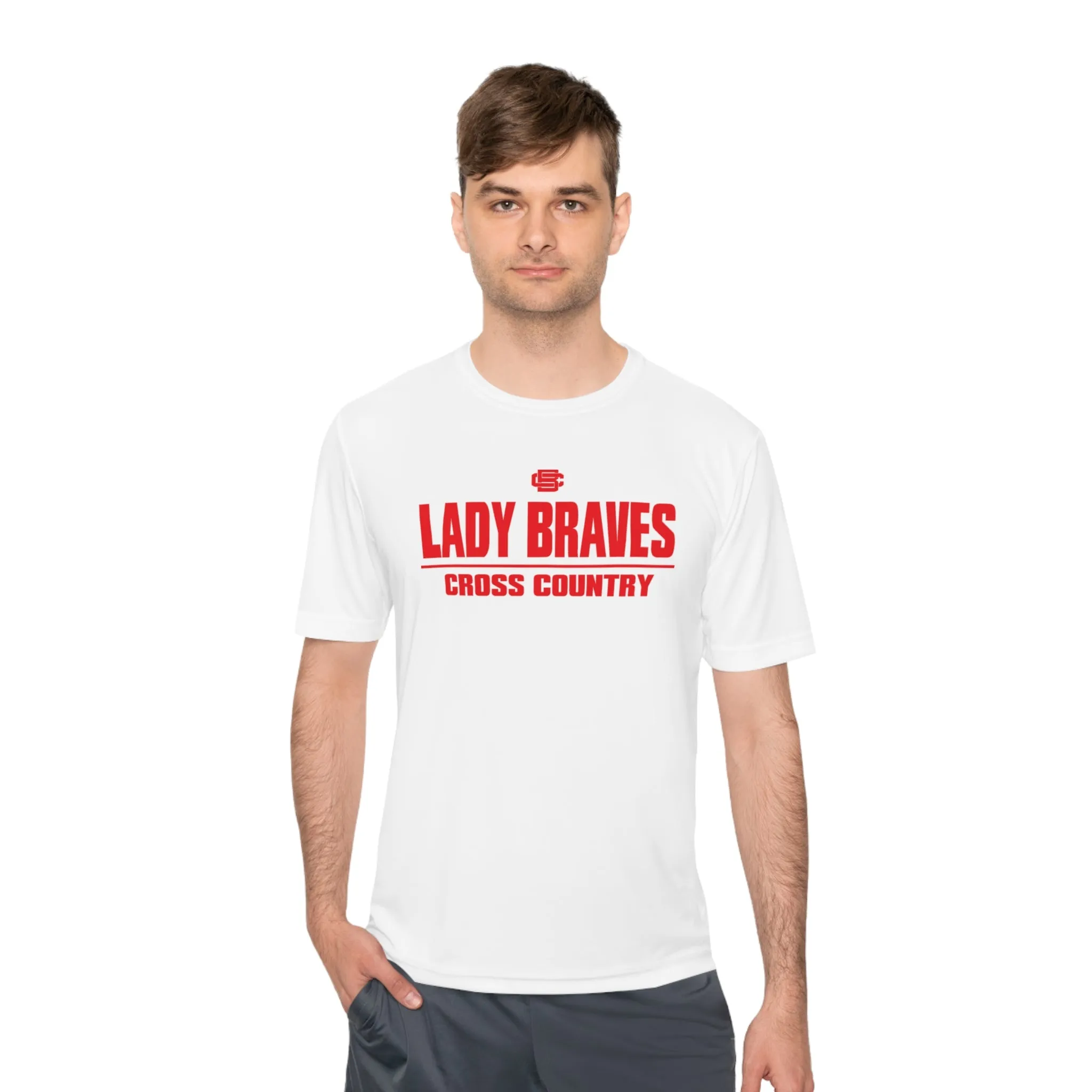Lady Braves Cross Country Moisture Wicking Tee