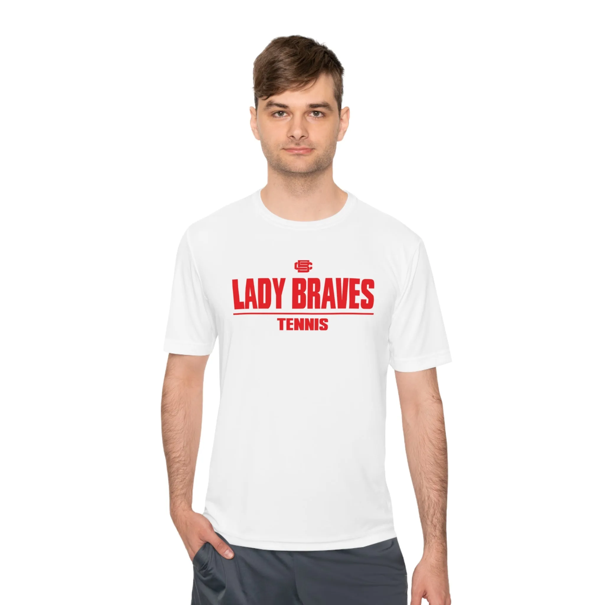 Lady Braves Tennis Moisture Wicking Tee