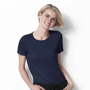 Layers 2209 Silky Knit Short Sleeve Tee Navy