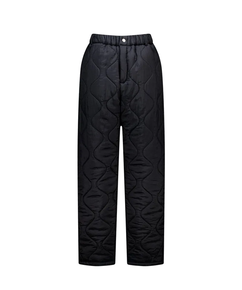 LE SONNET Quilted Pants - Black