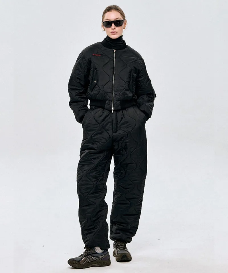 LE SONNET Quilted Pants - Black