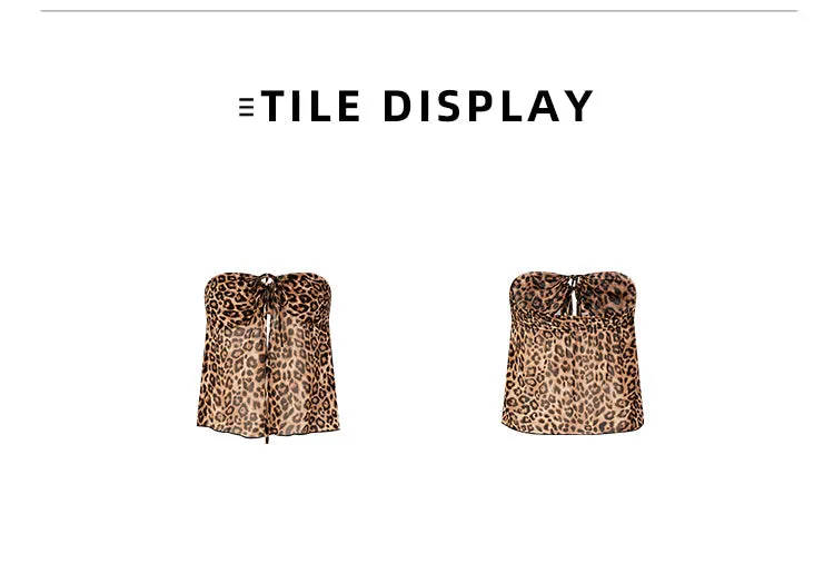 Leopard Tie Tube Top