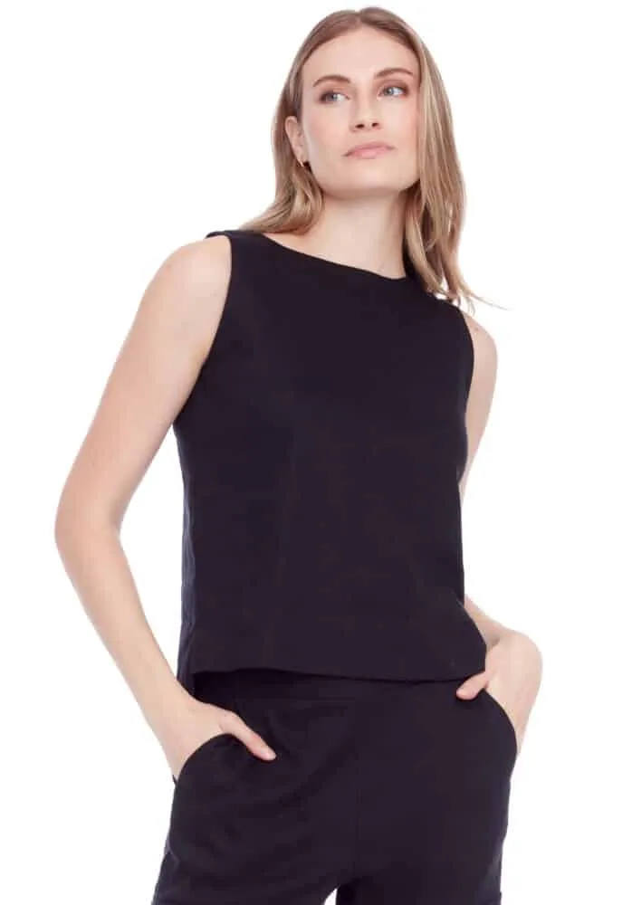 LILA LINEN TOP
